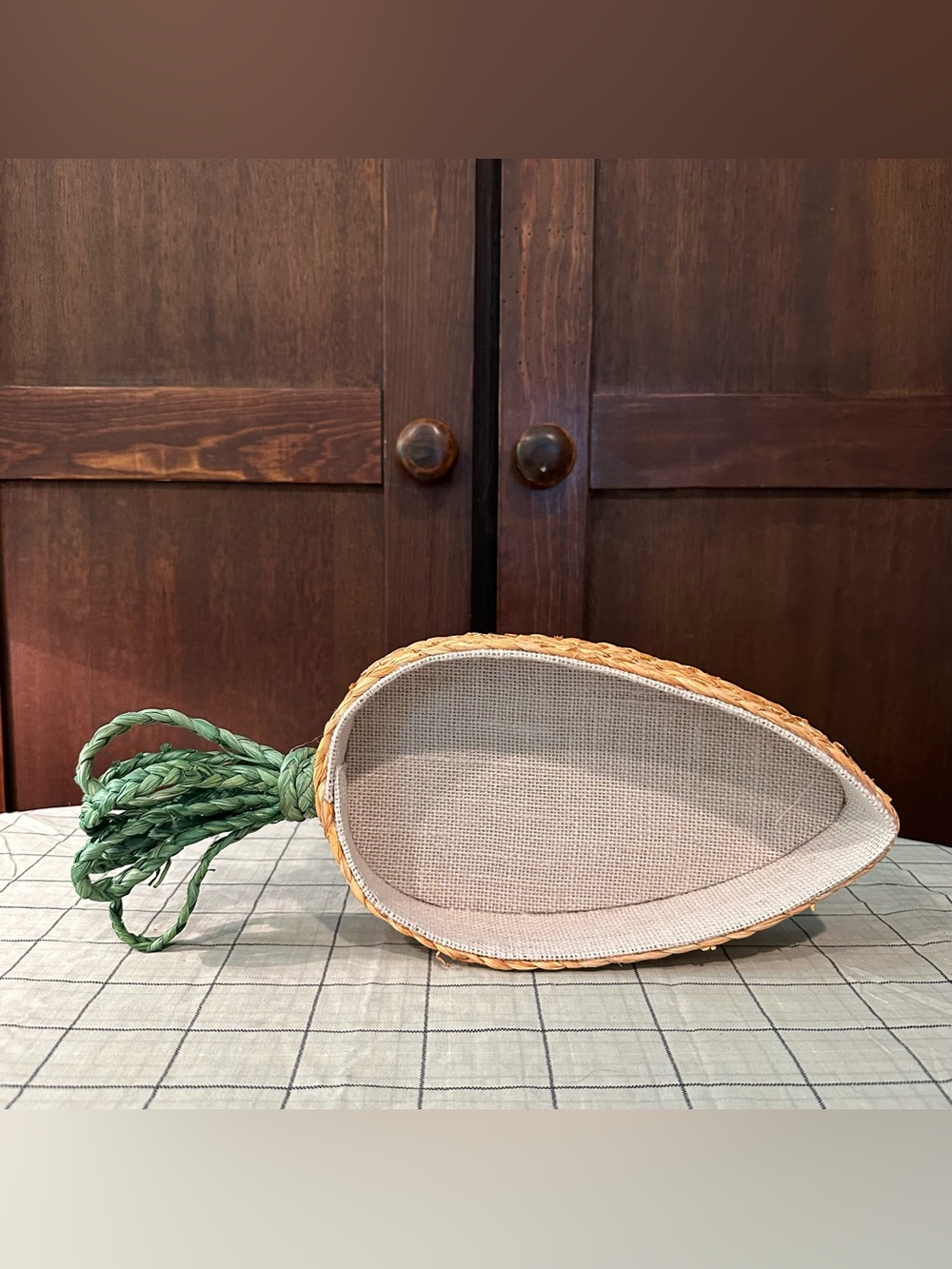 Carrot shaped basket